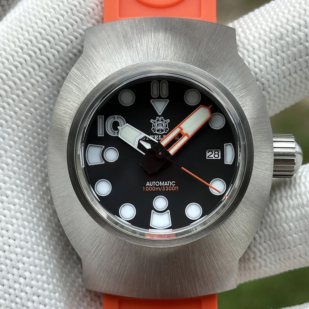 

STEELDIVE Мужские автоматические часы 45 мм Спортивные механические наручные часы Deep Dive 100ATM Водонепроницаемые BGW-9 Светящийся сапфир NH35 Военные