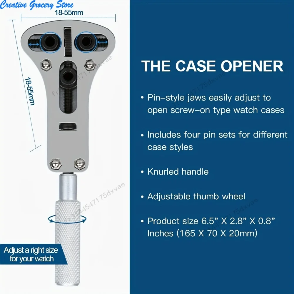 212pcs Watch Opener Repair Tool Kit Clock Pry Knife Screwdriver Pin Hammer Set Watchmaker Band Link Clockmaker Accessory