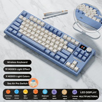 Langtu LT84 Mechanical Keyboard 84 Keys Full Non-impact RGB Backlit Wireless Wired Gaming Keyboards Hot Swap Keyboard For Gamers