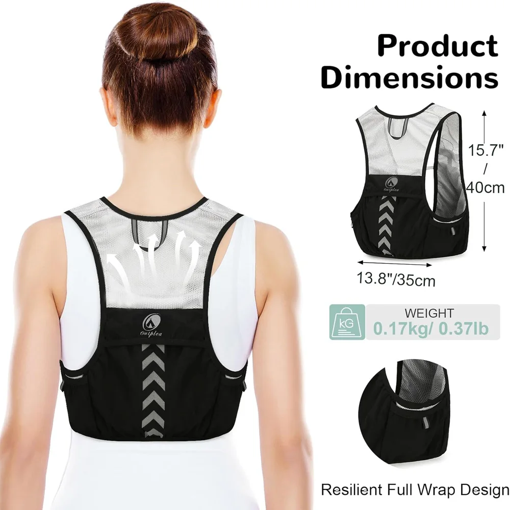 1PCS Lightweight Running Backpack Hydration Vest Suitable for Bicycle Men Women Marathon Hiking Ultra-light Portable
