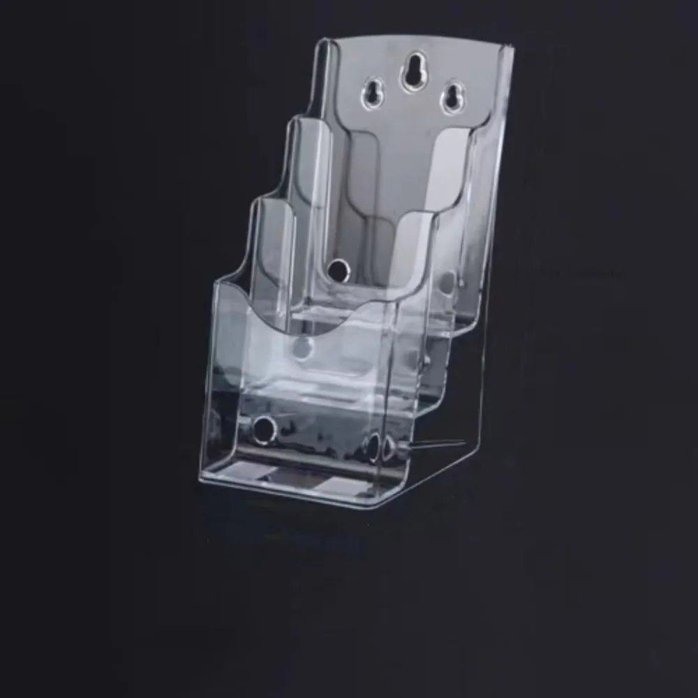 

A4/A5/A6 Clear Flyers Display Stand 2/3/4 Layers Hanging Hole Brochure Holder Anti-slip Slot Large Opening
