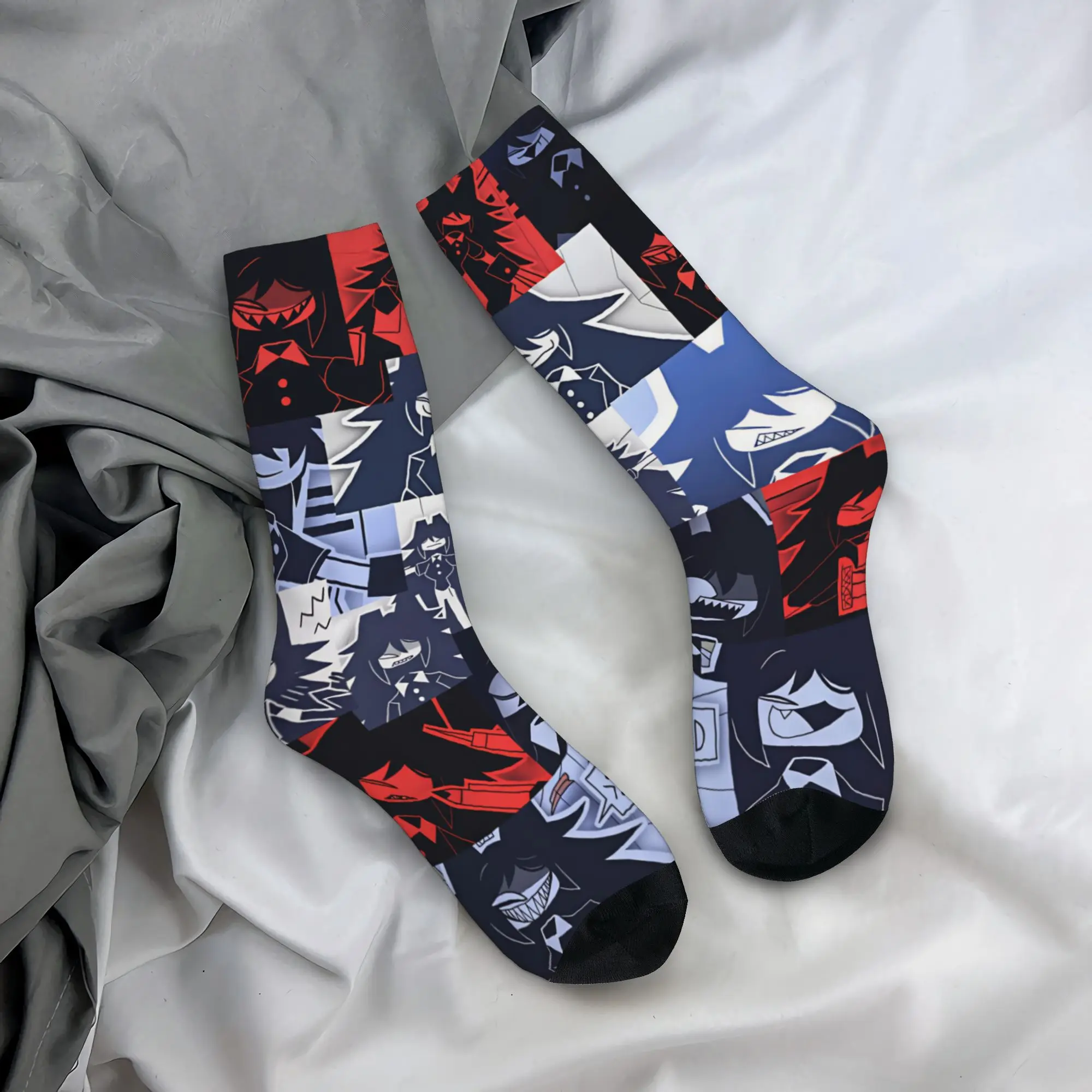 Anime M-Miss C-Circle Men Women Crew Socks Unisex Cool 3D Printed Cartoon Dress Socks