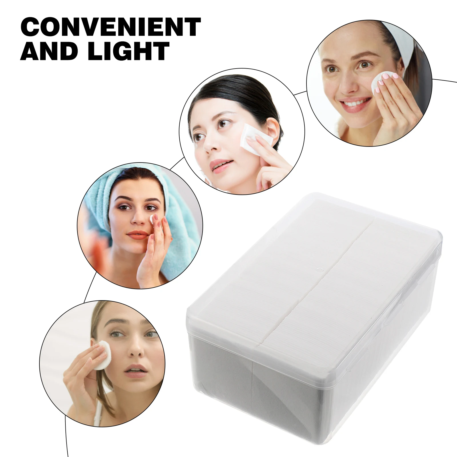 แผ่นเช็ดเครื่องสำอางแบบใช้แล้วทิ้ง 2000 ชิ้น ทำจากผ้าไม่ถักทอ สำหรับทำความสะอาดใบหน้า อุปกรณ์ดูแลผิวหน้า ทำความสะอาดส่วนบุคคล