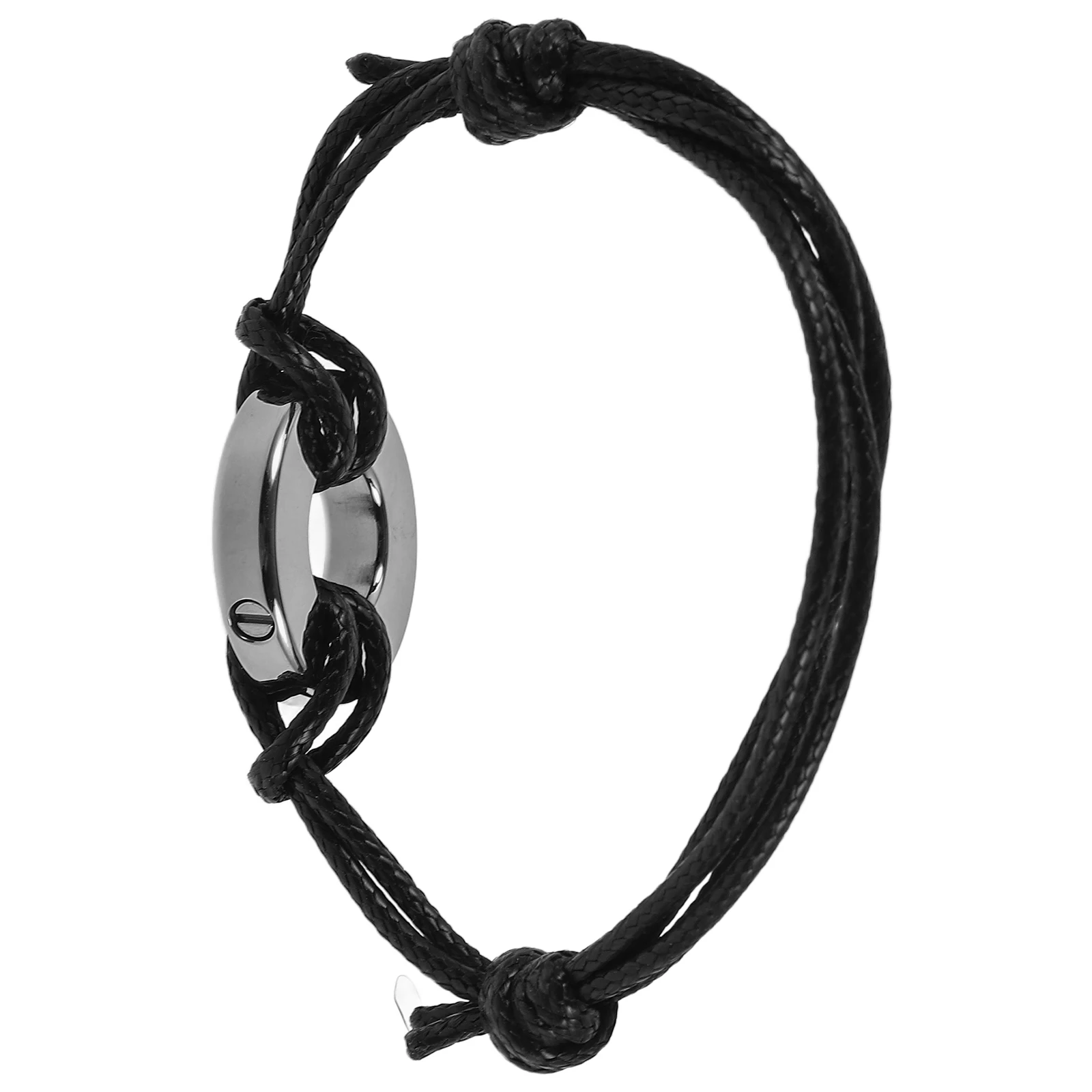 

Woven Bracelet Matching Women Adjustable Perfume Bottle Woven Bracelet Steel Color Wrist Jewelry Casual Sportswear