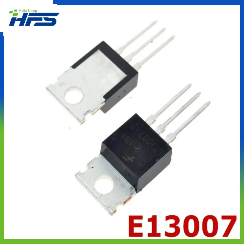 10PCS MJE13007 E13007-2 TO-220 computer switching supply POWER TRANSISTOR 8.0 AMPERES 400 VOLTS 80/40 WATTS