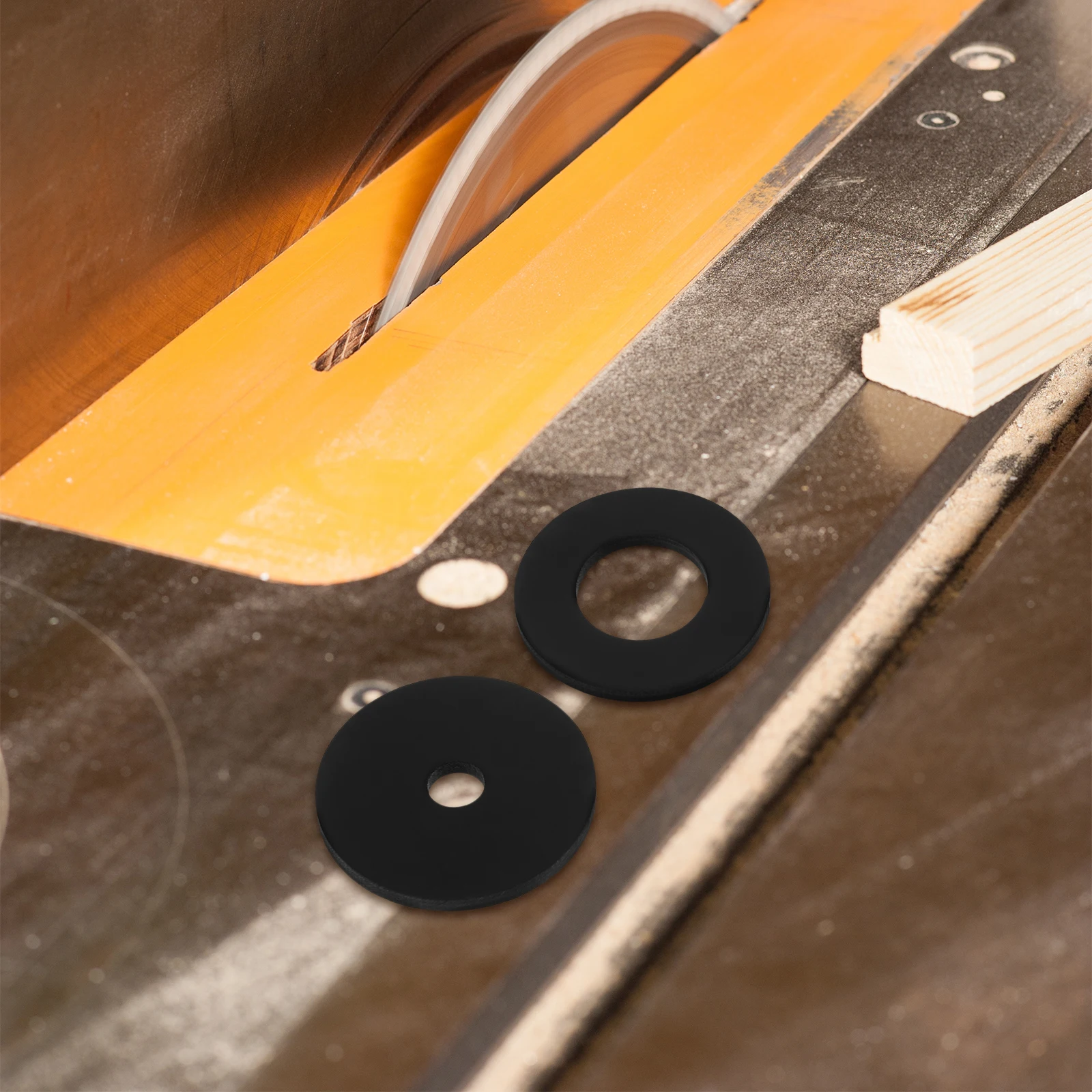 

2pcs Router Table Insert Plate Saw Panel Cover Black Plastic Base Plates Double Hole Design Easy Install Waterproof