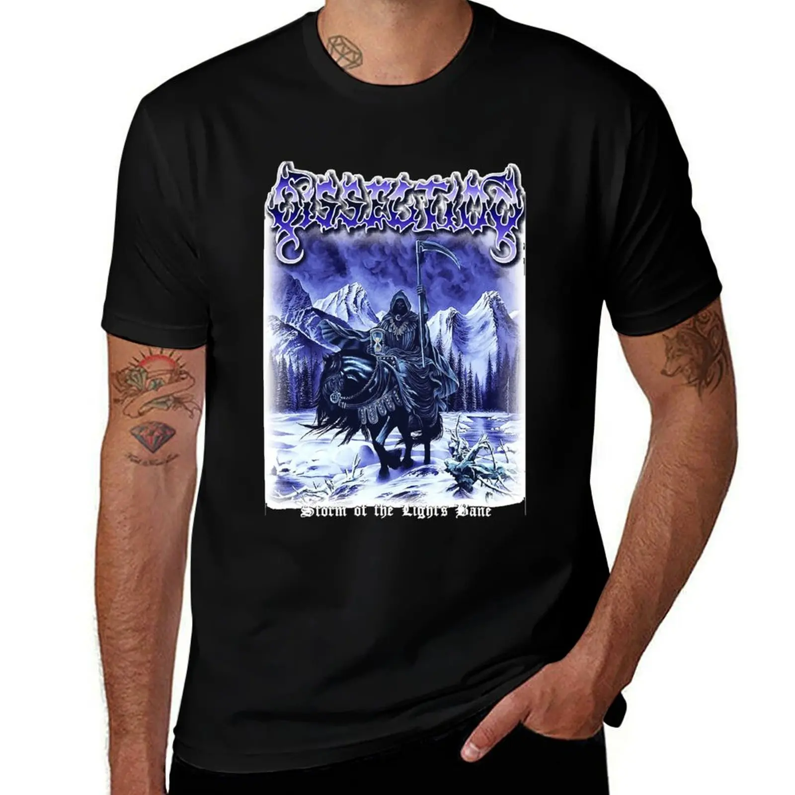 Storm of the Lights Bane by Dissection Classic Old School Black Metal Classic T-Shirt Fashion Casual Short Sleeve Top T-Shirt