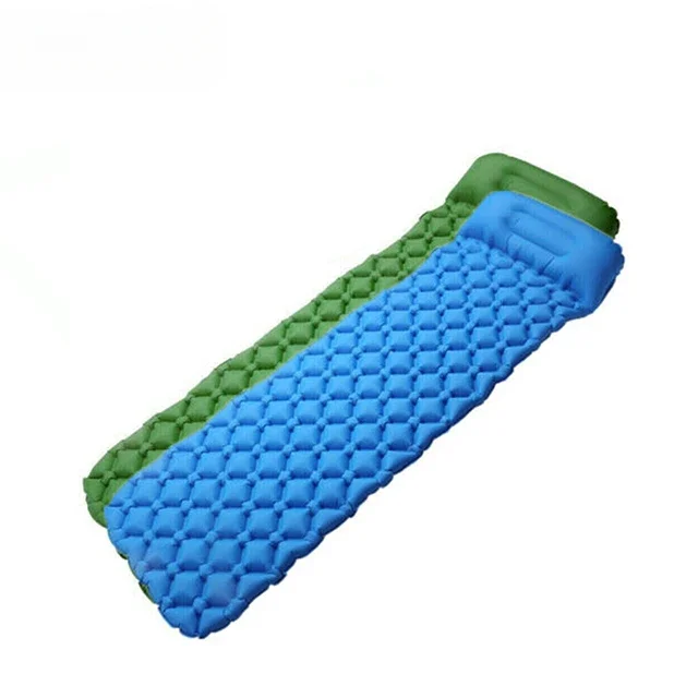 WOQI Wholesale Camping Portable Ultra Light Inflatable Mattresses Outdoor Blankets Sleeping Mats Camping Moisture-proof Mats