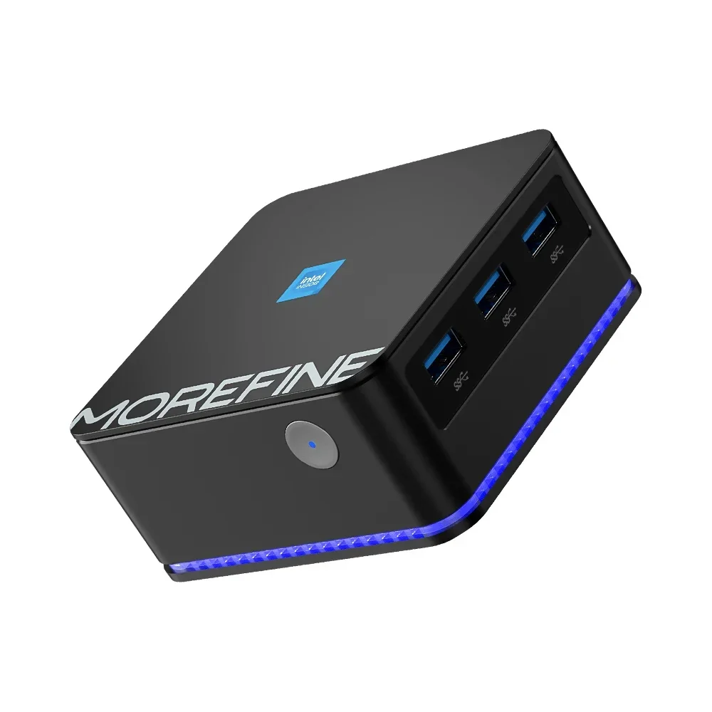 Pocket Mini PC 12th Gen N100 Quad Core 16GB DDR5 4800MHz Max 2T SSD Gaming PC Office Compact Computer Dual LAN 3x4K WiFi6