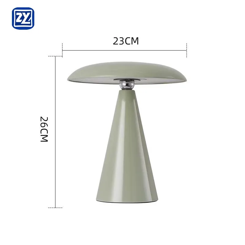 Modern Mushroom Table Lamp for Kids Bedside Reading Lamp Battery Power Creative Atmosphere Lamp for Children's Study Bedroom