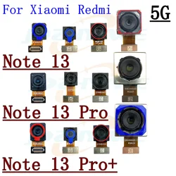 For Xiaomi Redmi Note 13 Pro+Plus 5G Rear Back Facing Camera Ultrawide+Depth+Macro Front Selfie Samll Camera Flex Cable Part