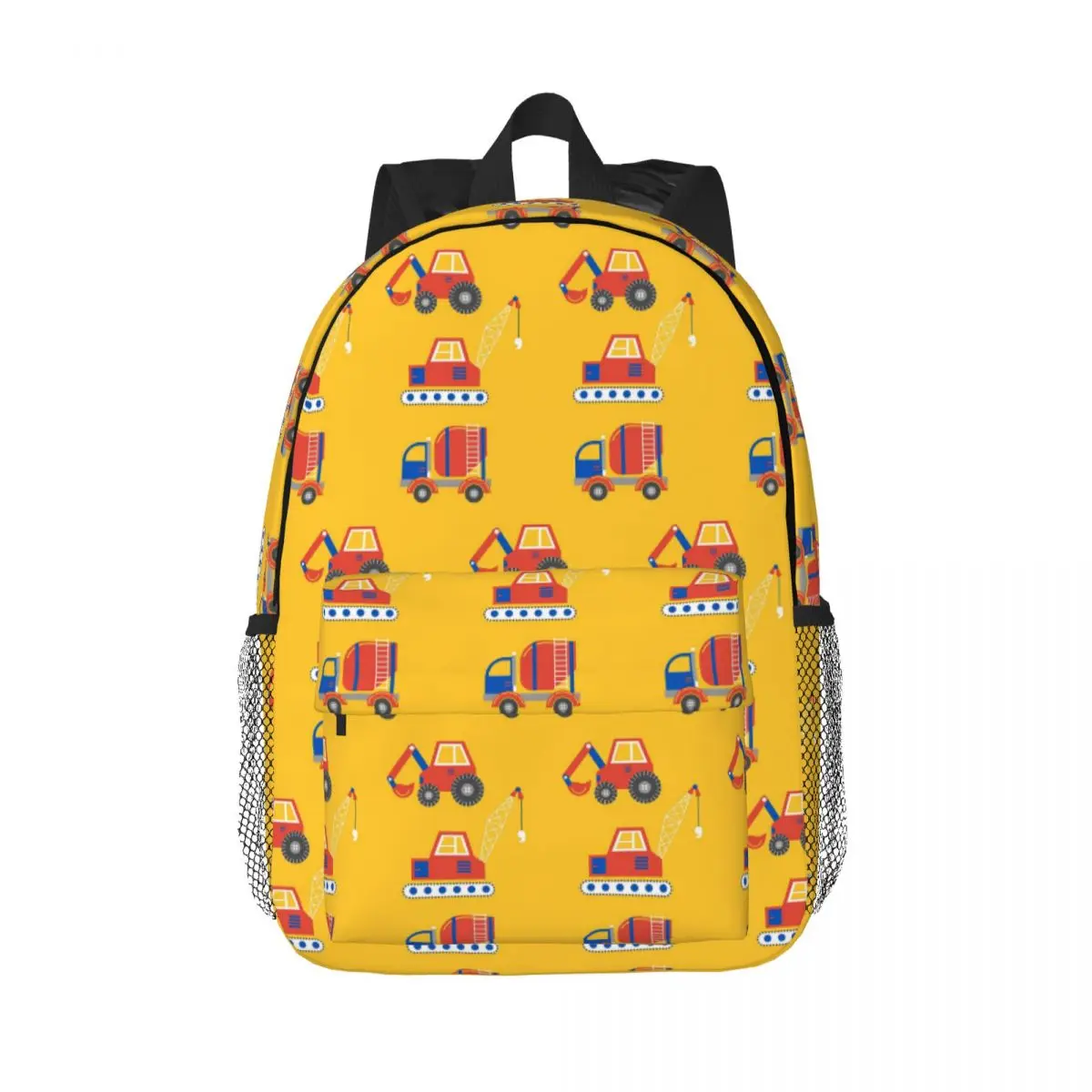 

Primary Construction Trucks Backpack Hot Sale Daypack Large Capacity Boys Girls BookBag Shoulder Bags for Men Kids School Bag