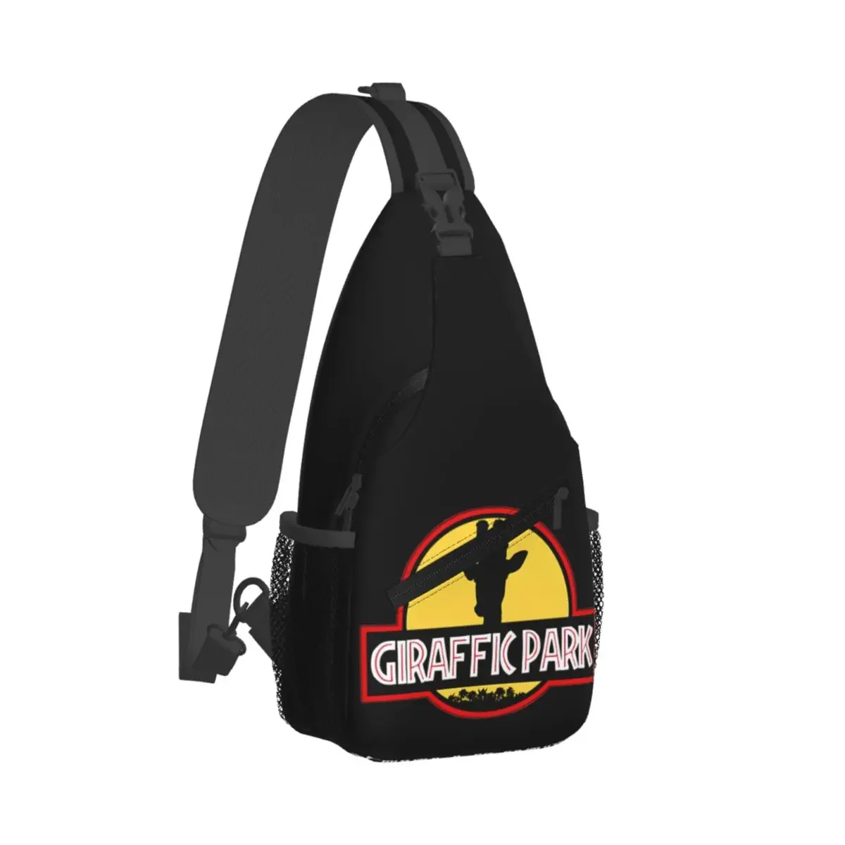 

Giraffic Park Spoof Crossbody Sling Bag Chest Bag Jeff Goldblum Shoulder Backpack Daypack for Hiking Travel Pack