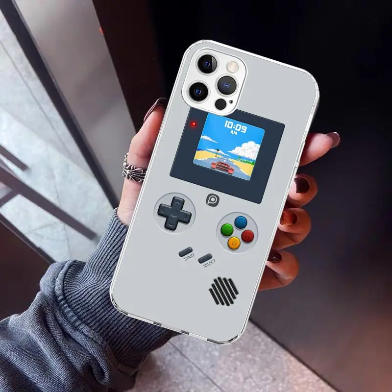 Gameboy Boy Game Phone Case For iPhone 16 15 14 13 12 Mini 11 Pro Max Cover 7 Plus X XS XR 8 + SE Silicone Shell Print Fundas Fo