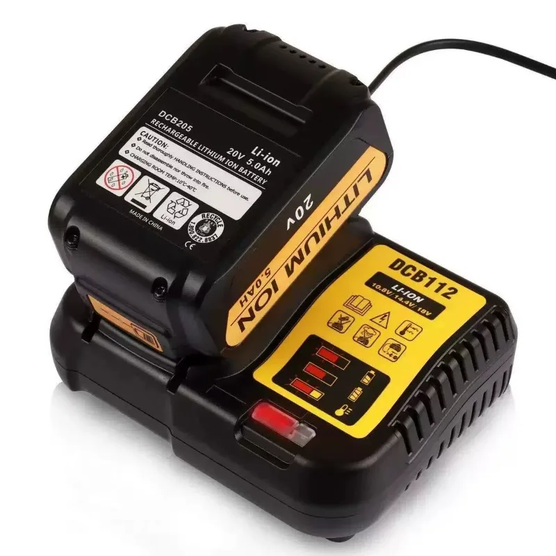 Suitable for Dewalt 10.8V-20V DCB112 102 Lithium Battery Power Tools Fast 3A Charger