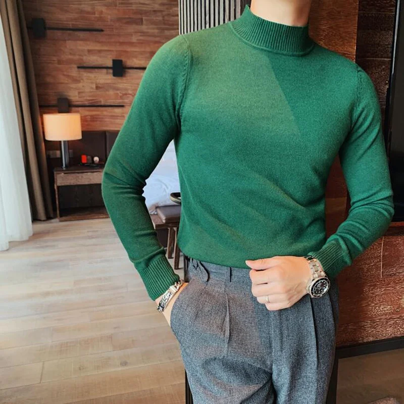 

2023 Brand Clothing Men Winter High Quality Warm Knitting Sweater/Male Slim Fit Fashion Casual Pullover/Man Knit Shirt S-4XL