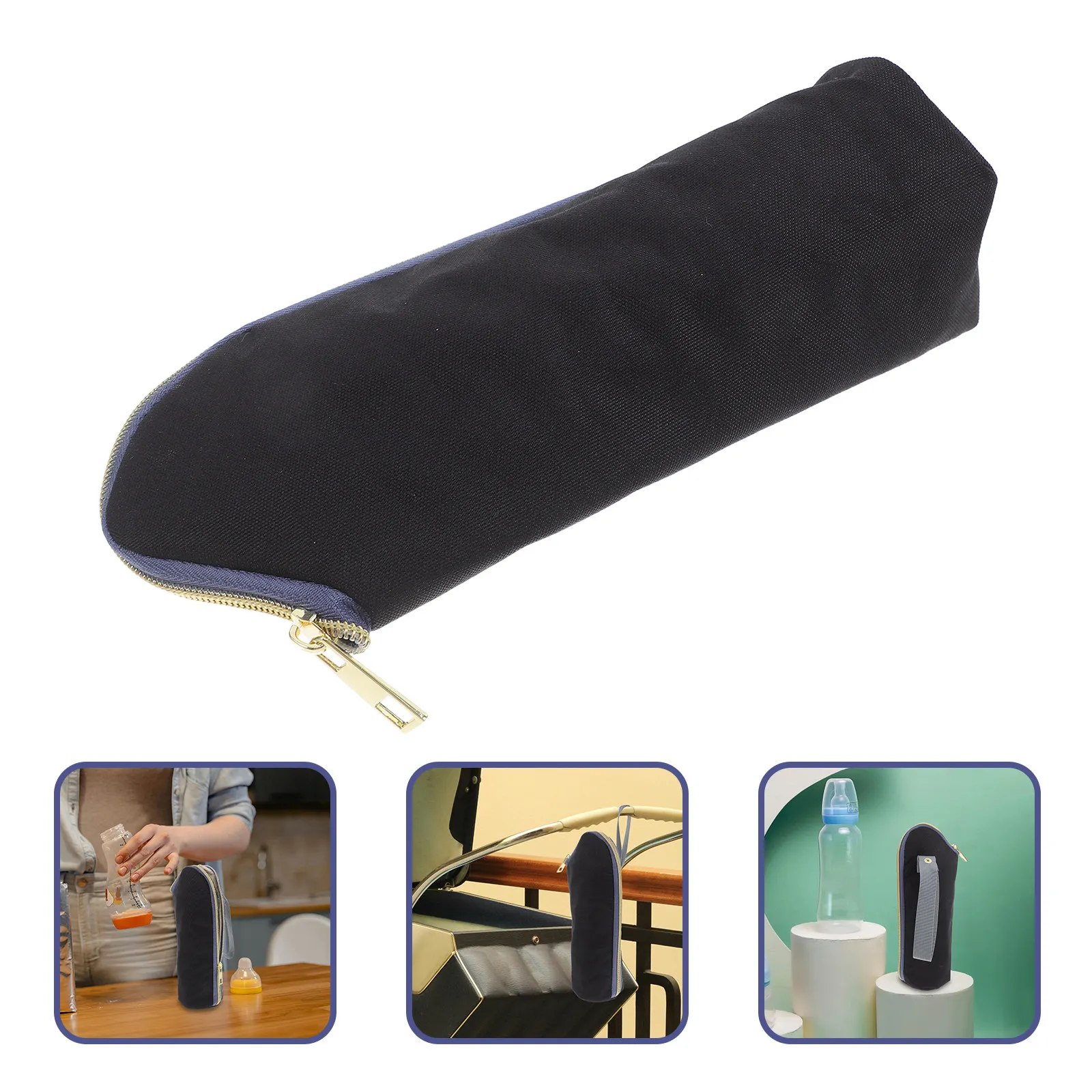

Portable Insulated Milk Bottle Warmer Cooler Bag Lightweight Thermal Bottle Storage Stroller Hanging Pouch for Travel Outdoor