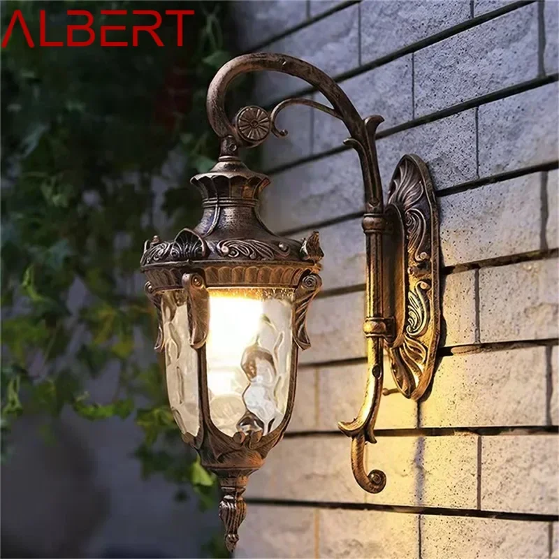 ALBERT-Lámparas de pared modernas para exteriores, estilo europeo, balcón creativo, decorativo para sala de estar, pasillo, dormitorio, Hotel