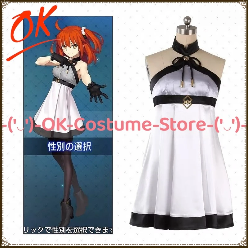 [Talla personalizada] Disfraz de cosplay de Fate/Grand Order Waltz Fujimaru Ritsuka Gudako, vestido sin espalda, uniforme para fiesta de Halloween