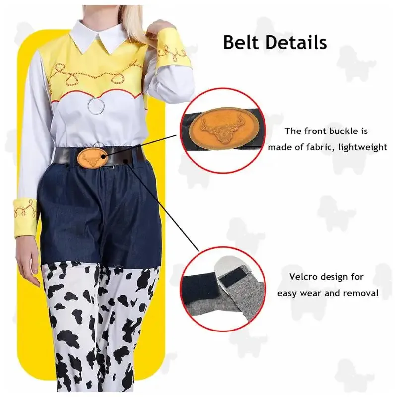 Qq28LQJessie The Cowgirl Toy Story Kostum Wanita Dewasa Ukuran S-M-L Teman Jessie Set untuk Pesta Koboi Karnaval