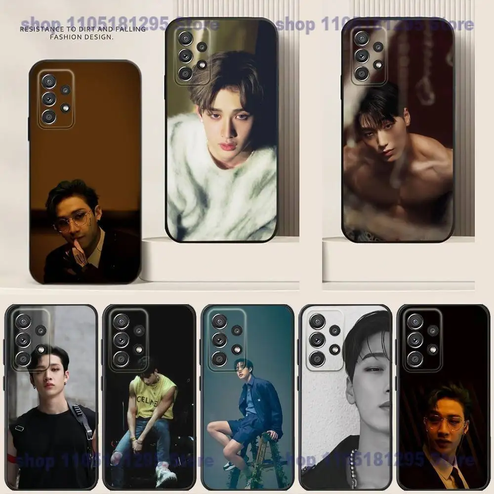حافظة هاتف A-ATEEZ Kpop لهاتف سامسونج S25,24,21,22,23,30,Ultra,20,Plus حافظة من السيليكون الناعم باللون الأسود #1