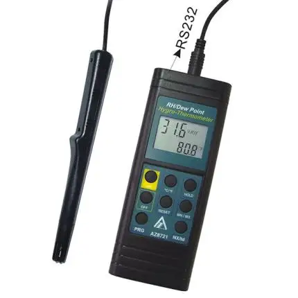 AZ8721 Portable Temperature Humidity Meter with Remote Humidity Probe Hygr Thermometer