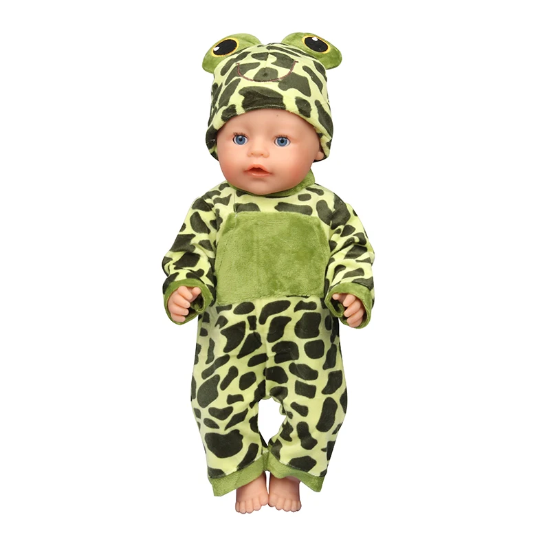 Puppen pyjama Tier kätzchen, Einhorn, Bär, Kaninchen, Giraffe, Overalls Puppen kleidung für 18 Zoll Amerikaner & 43cm Baby Neugeborene Puppe