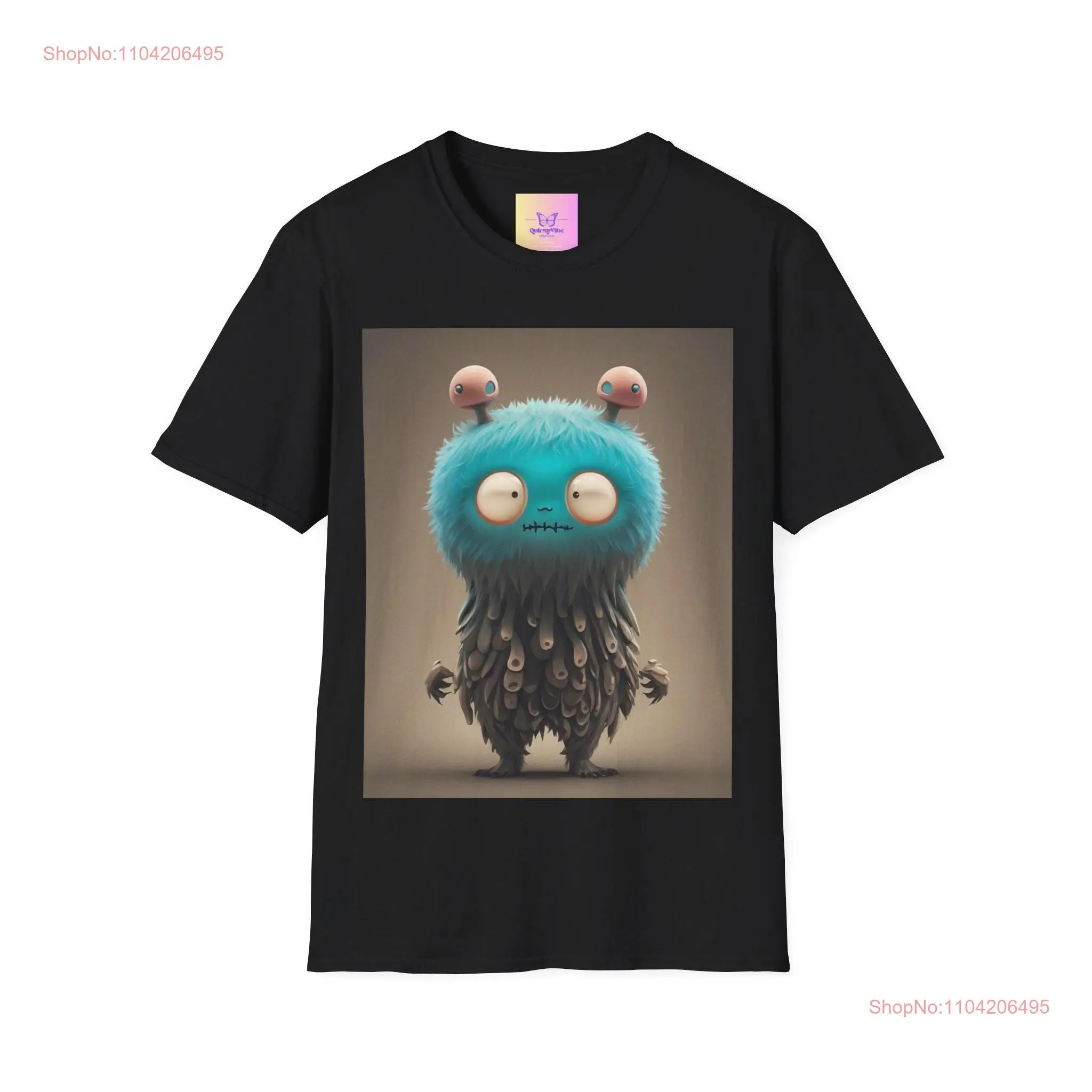 Forest Monster 2 T Shirt Fuzzy Kawaii Scary Demon Spirit Cute Mushroom Slime Quirky long or short sleeves