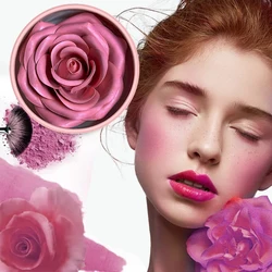 Floral Blush 3D petal Rose Petal Natural highlighter flower Blusher Pigment  Long Lasting Face Makeup Brighten Effect cosmetics