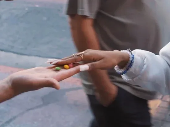 Candyman by Tobias Dostal Magic Tricks Vanished Candy Appear in People's Hand Close up Street Illusion Gimmick Mentalism Magia