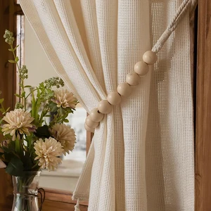 ستارة شاش يابانية لغرفة صغيرة ، ستارة مضيئة أعلى 8 مبيعات للستائر والكتان الكروشيه - رقم 7