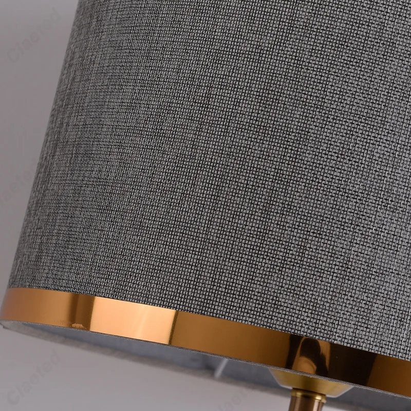 الحديثة الحد الأدنى LED النسيج الأوروبي عاكس الضوء الجدول مصباح غرفة المعيشة دراسة غرفة نوم السرير مصابيح الإضاءة الزخرفية