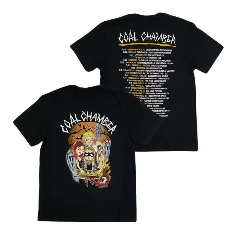2 Sides 2025 Tour Coal Chamber Band T Shirt Black S 5Xl 1P0230