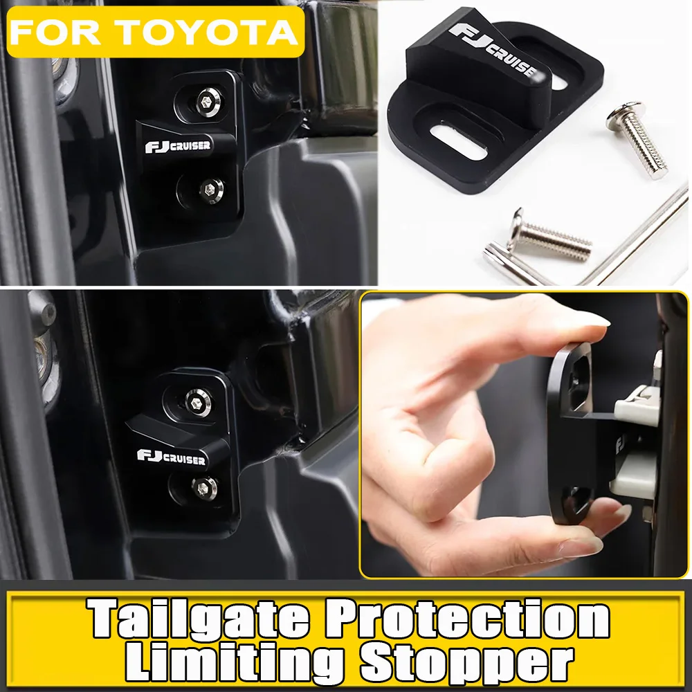 For Toyota FJ Cruiser Tailgate Stopper Car Door Lock Modification Accessories Protection Limiting Stopper Solve Abnormal Noise