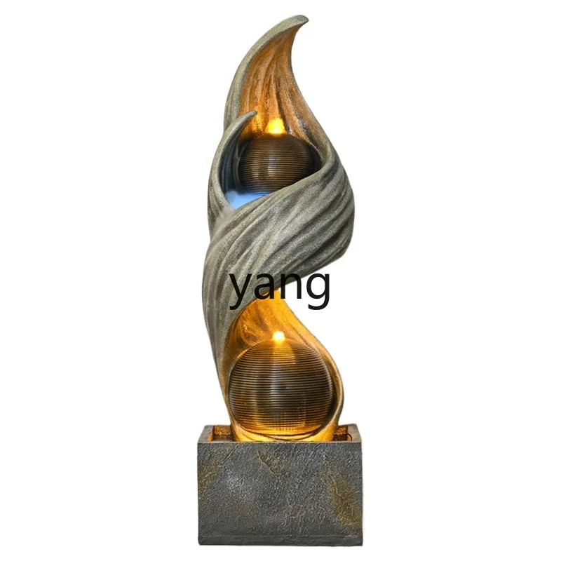 

LTT Fengsheng water floor ornaments light luxury high-end living room entrance door decorations