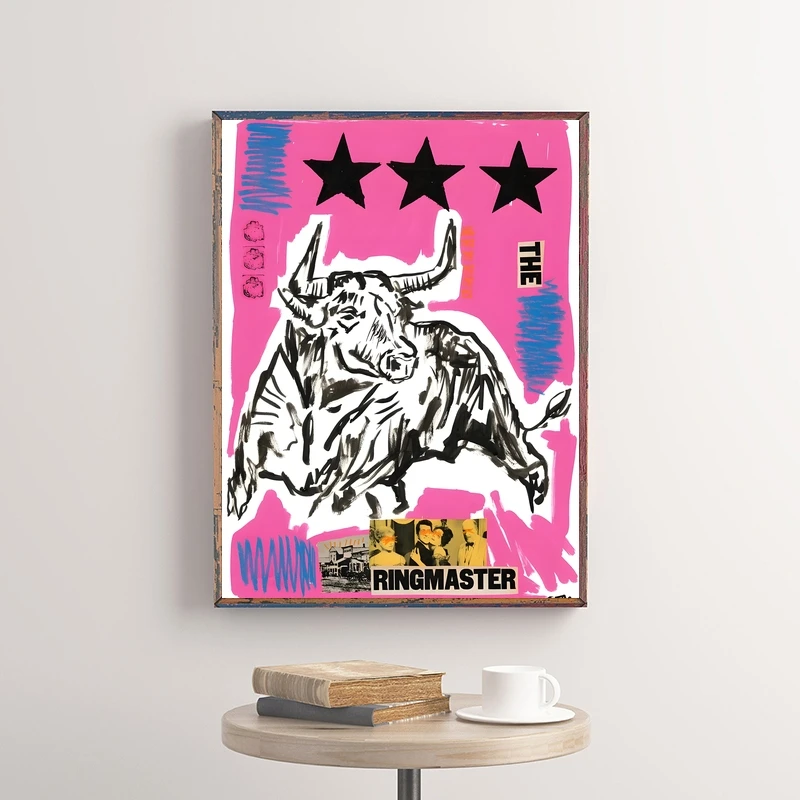 Abstract Classic Wild Animals Poster Cougar Wall Art Print Vulture Canvas Painting for Living Room Home Decoration Picture