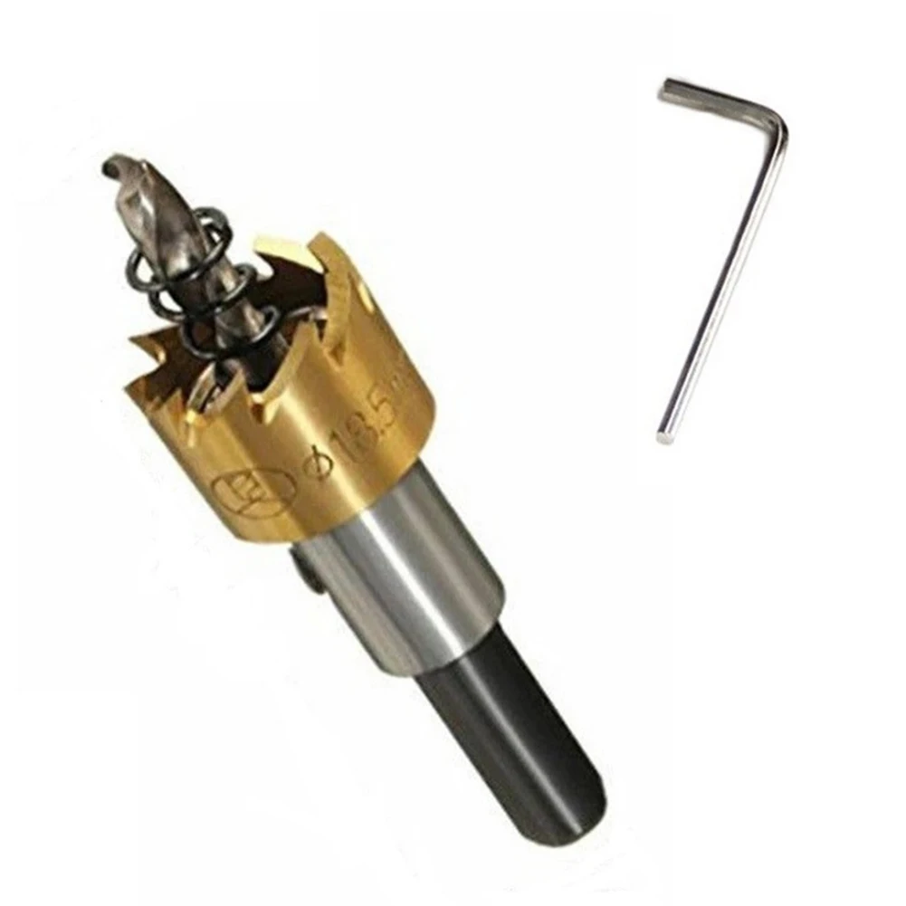 

For Aluminum Plate Hole Opener Tool Carbide Tip Drill Bit Drilling Tasks 16mm 5.9mm Cutting Depth 15 Degree Chamfering