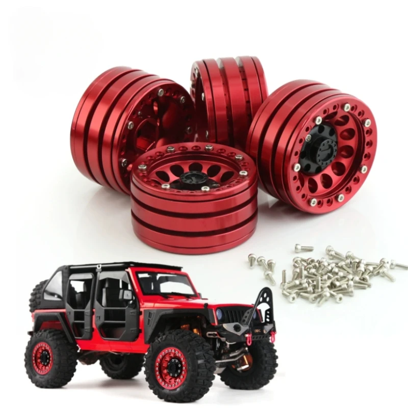 

4 шт. 1/10 Rc Rock Crawler алюминиевый сплав 1,9 дюйма Beadlock Колесные диски для Axial Scx10 Rr10 Wraith 90048 90018 Trx4 D90 Запчасти для радиоуправляемых автомобилей