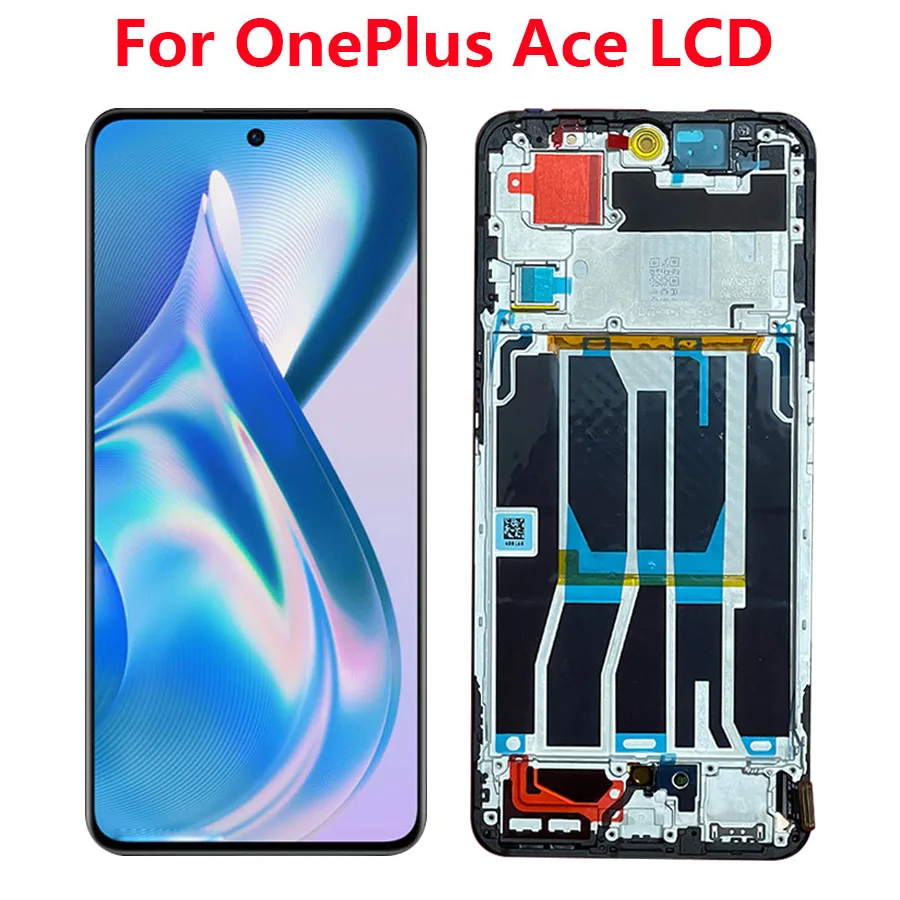 

6,7-дюймовый оригинальный OLED-дисплей для OnePlus Ace, сенсорная панель, дигитайзер в сборе для OnePlus Ace LCD PGKM10