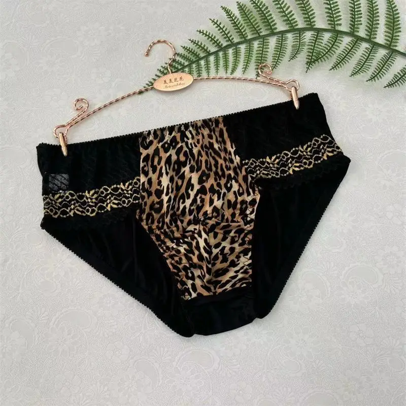 

Мужские трусы-брифы с леопардовым принтом для танцев, шоу, в стиле Харадзюку, тайского фэндома, для частных вечеринок и FKK-мероприятий