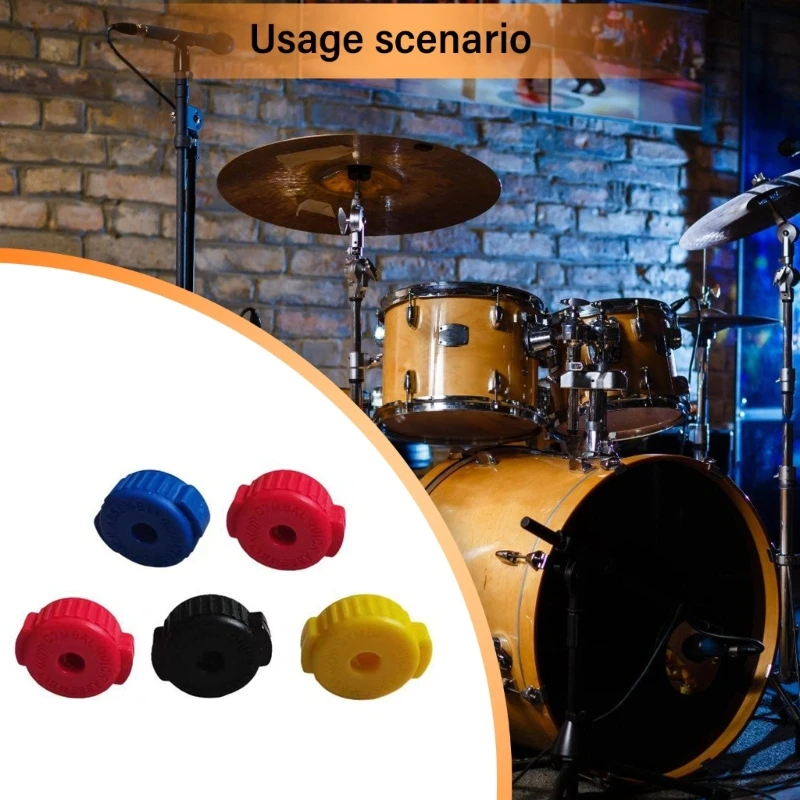 5Pcs Plastic Cymbal Nut Cymbal Installation Removal Stand Screw Caps Drum Quick Release Nut Drum Playing Accessories 24BD