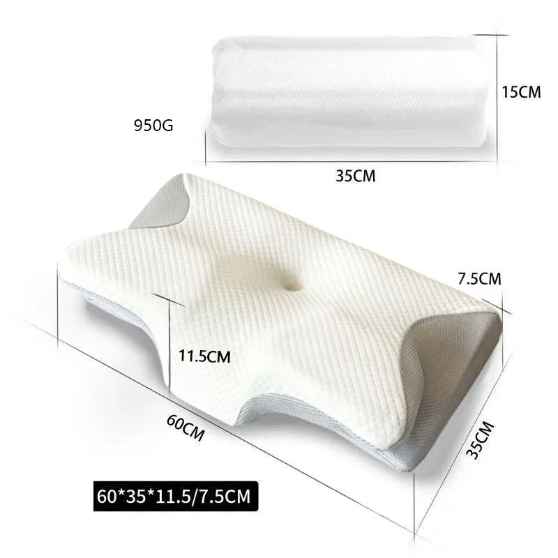 

Ортопедическая подушка Butterfly Neck Protects Memory с эффектом памяти, дышащая, для взрослых, эргономичная, с медленным восстановлением формы, аксессуар для кровати