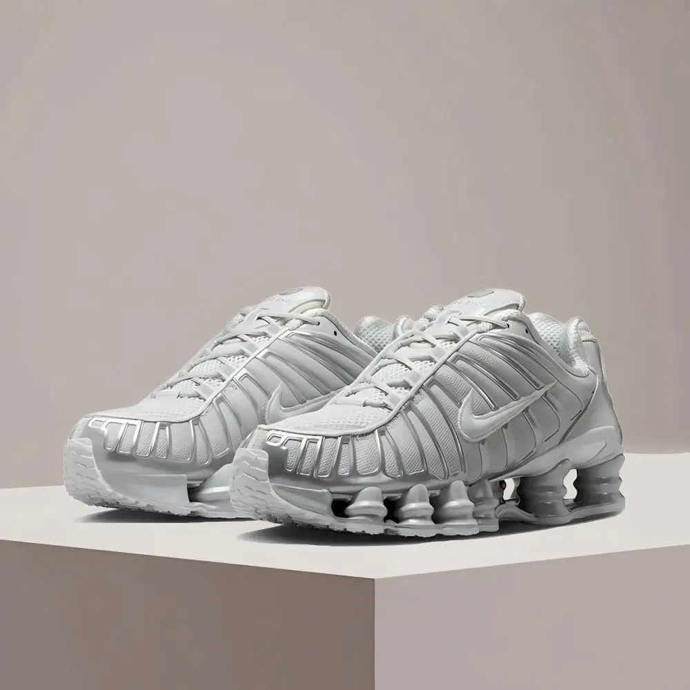 

Женские кроссовки NIKE SHOX TL с воздушной подушкой, амортизацией и воздухопроницаемостью, стильные и универсальные, повседневные IB1087-002