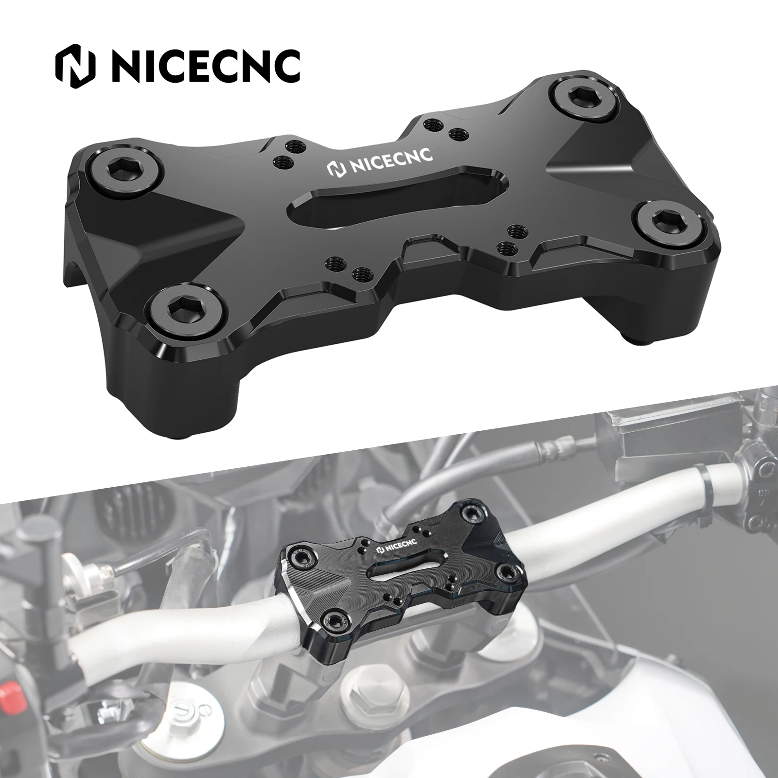 

Motorcycle GPS Navigator Bracket AMPS Mount Handlebar Top Clamp for Yamaha Tenere 700 XTZ700 2019 2020 2021 2022 2023 2024