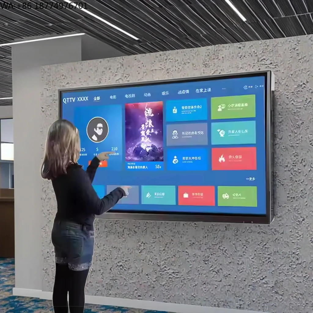 

65-дюймовая интерактивная цифровая смарт-доска с ЖК-дисплеем для бизнеса, интерактивная панель-флипчарт