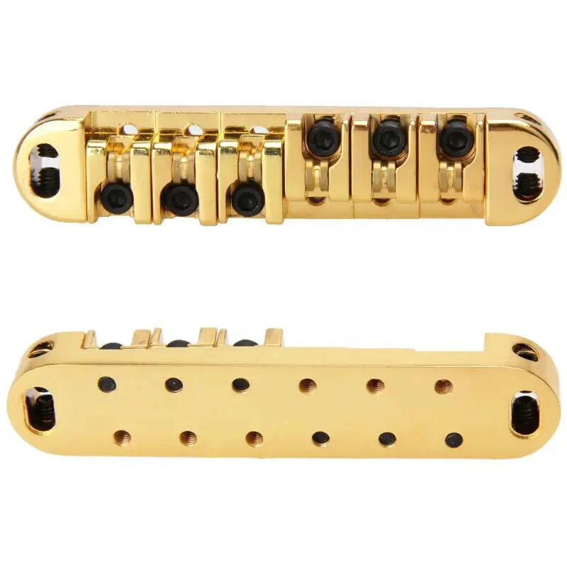 Les Paul Tune-o-matic Guitar Bridge Roller Saddle Bridge Tailboard Gold