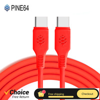 Original Pine64 USB Type-C to TypeC Silicone Power Charging Cable For Pinecil Electric Soldering Iron PinePhone and Pinebook Pro