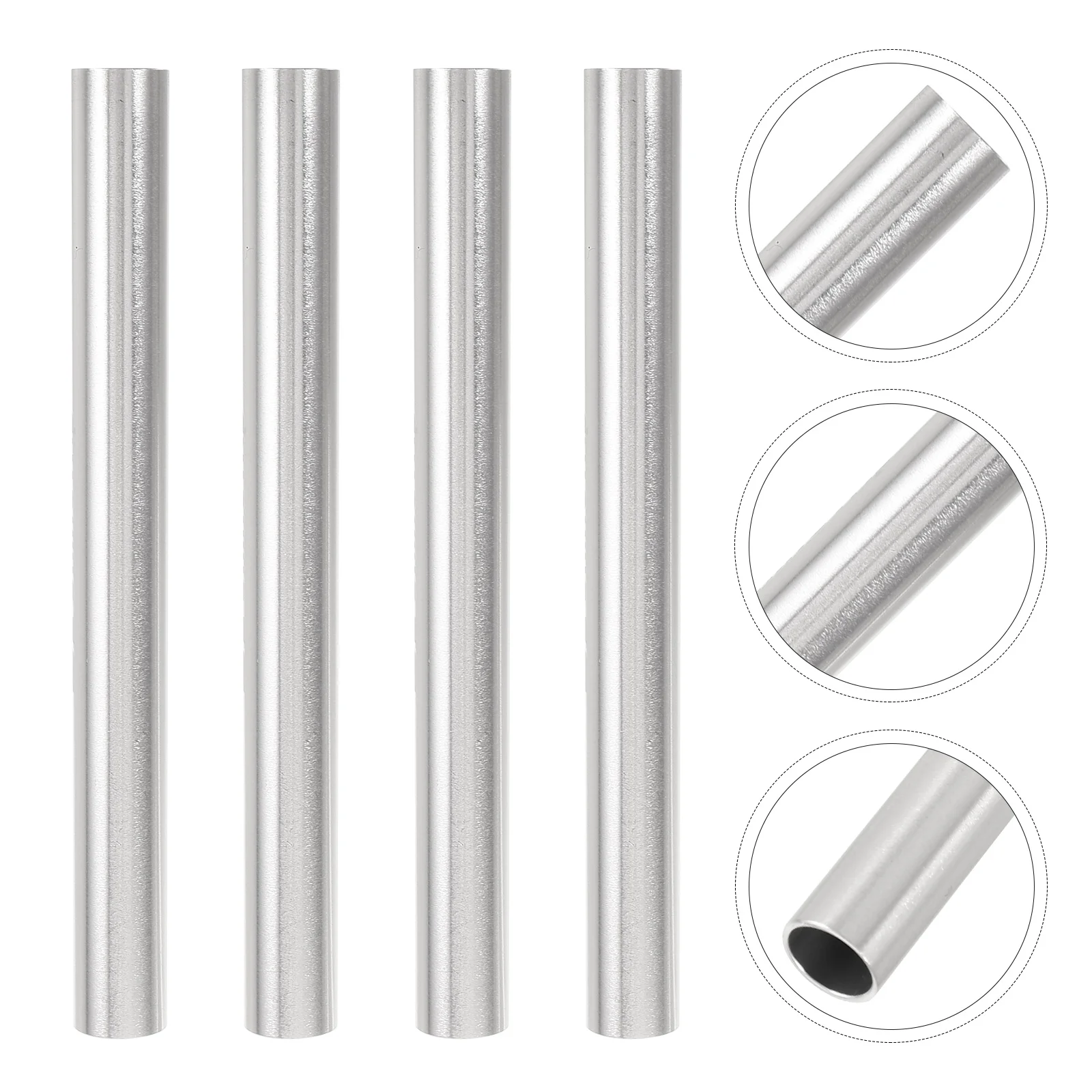 

4 Pcs Tent Pole Repair Pipe Accessory Aluminum Alloy Tube Tubes for Replacement Repairing Fixing Connector