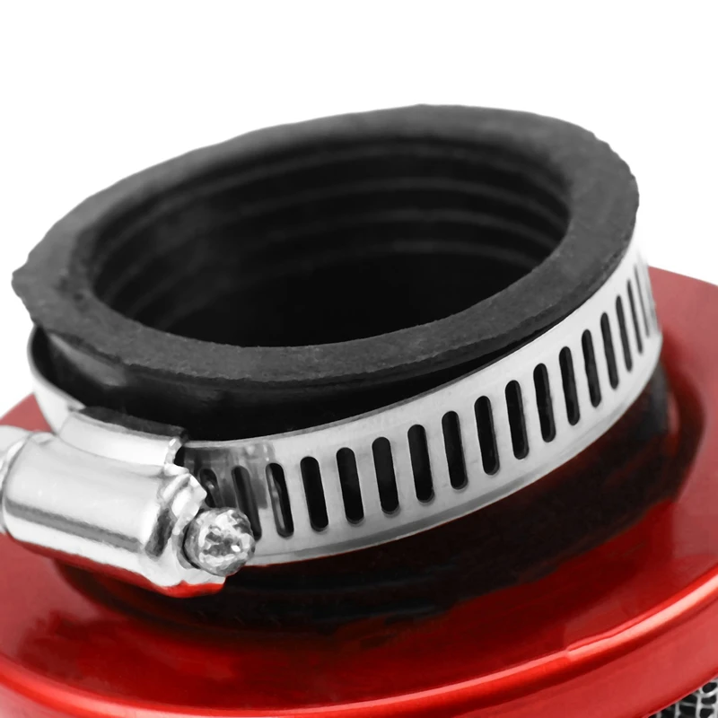 2 Pcs 38Mm Air Filter Intake Induction Kit For Off-Road Motorcycle ATV Quad Dirt Pit Bike Head Cleaner, Red & Blue image 3