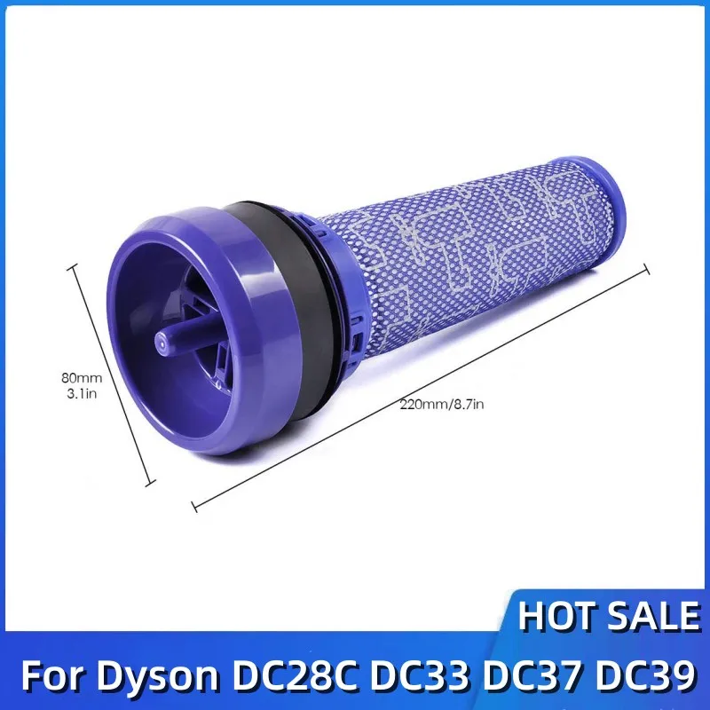 Washable Pre-Filter Air Filters For Dyson DC28c DC33c DC37 DC39c DC41c DC53 Vacuum Cleaner Spare Parts Accessories